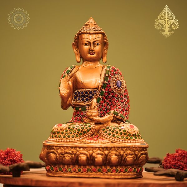 Buddha Brass and Stone
