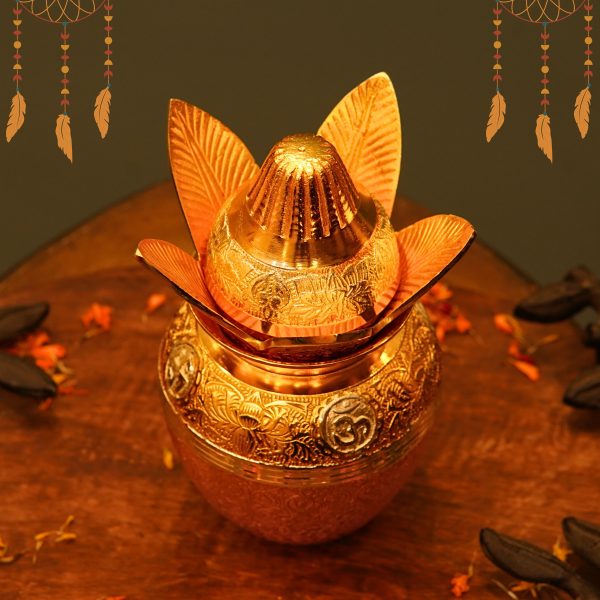 Golden Kalash with Coconut