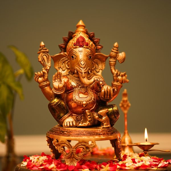 Ganesha Brass Coloured